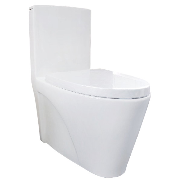 雙孔噴射虹吸式單體馬桶